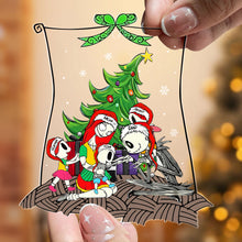 Load image into Gallery viewer, Personalized Family Horror-Themed Christmas Ornament
