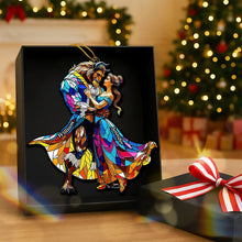 Load image into Gallery viewer, Celebrate Love with Our Enchanted Fairy Tale Couple Christmas Ornament - Personalized Gifts for Couples Ornament PopCulturePrints
