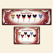 Load image into Gallery viewer, Fill a Place in Your Heart - Colorful Balloon Family Runner Rug - Personalized Gifts for Family
