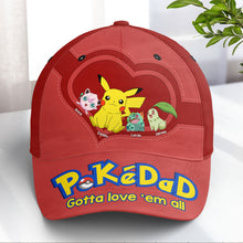 Load image into Gallery viewer, Personalized PokeDad Cap - Custom Father&#39;s Day Gift
