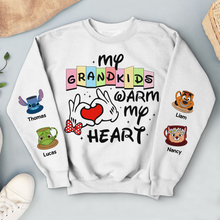 Load image into Gallery viewer, My Grandkids Warm My Heart - Personalized 3D Shirt for Grandma AOP Products PopCulturePrints
