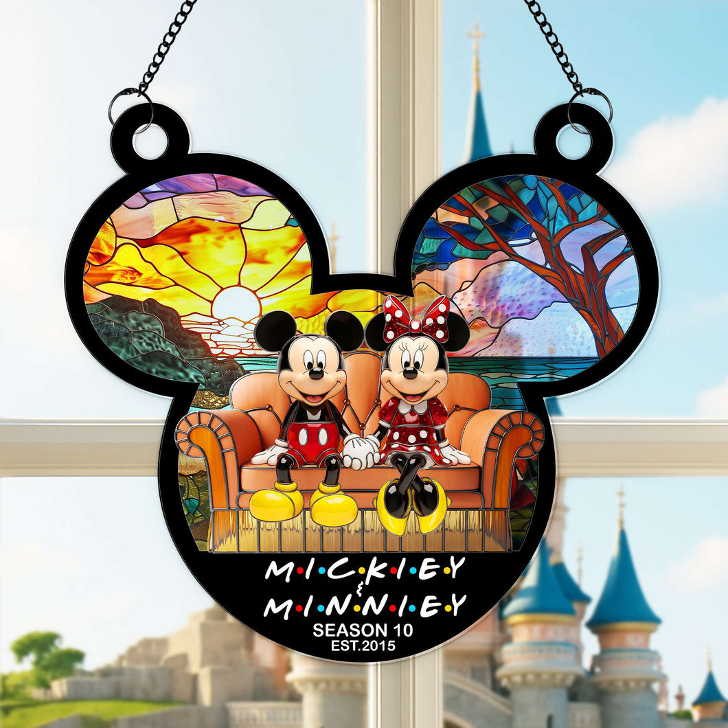 Cherished Moments with Mickey & Minnie - Personalized Anniversary Gift for Couples Ornament PopCulturePrints