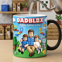 Load image into Gallery viewer, "Celebrate Fatherhood with a Personal Touch" - Custom Photo Block Game Dad Magic Coffee Mug - Perfect Gift for Dad, Grandpa &amp; More! Coffee Mug PopCulturePrints
