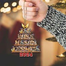 Load image into Gallery viewer, Personalized Family Christmas Acrylic Ornament 2024 Ornament PopCulturePrints
