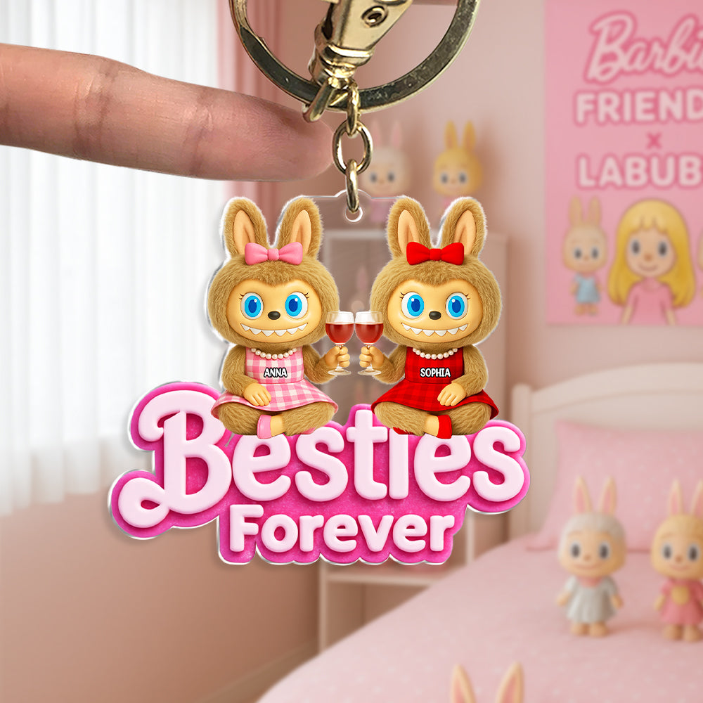 Best Friends Forever - Personalized Keychain for Your Besties Keychains PopCulturePrints