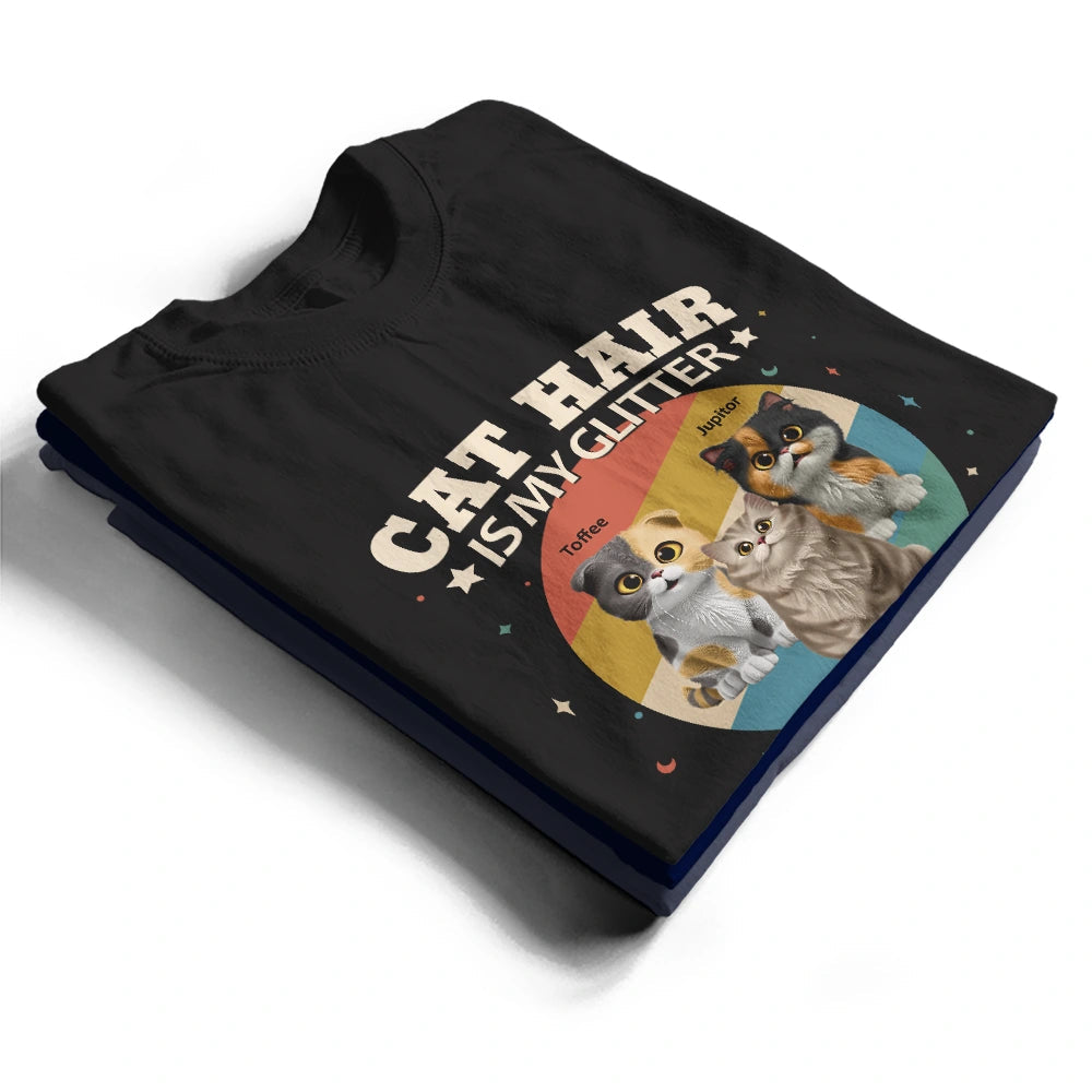 Spread Love Like Cat Hair - Personalized T Shirt for Cat Lovers T-shirt PopCulturePrints
