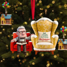 Load image into Gallery viewer, A Big Piece of My Heart Lives in Heaven - Personalized Memorial Couple Ornament Ornament PopCulturePrints
