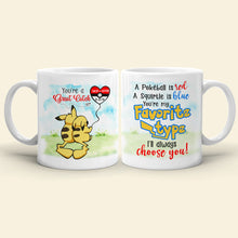 Load image into Gallery viewer, Personalized Couple Mug - You&#39;re My Favorite Type - Anniversary Gift Coffee Mug PopCulturePrints
