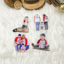 Load image into Gallery viewer, Personalized Baseball Player Photo Ornament Custom Gifts
