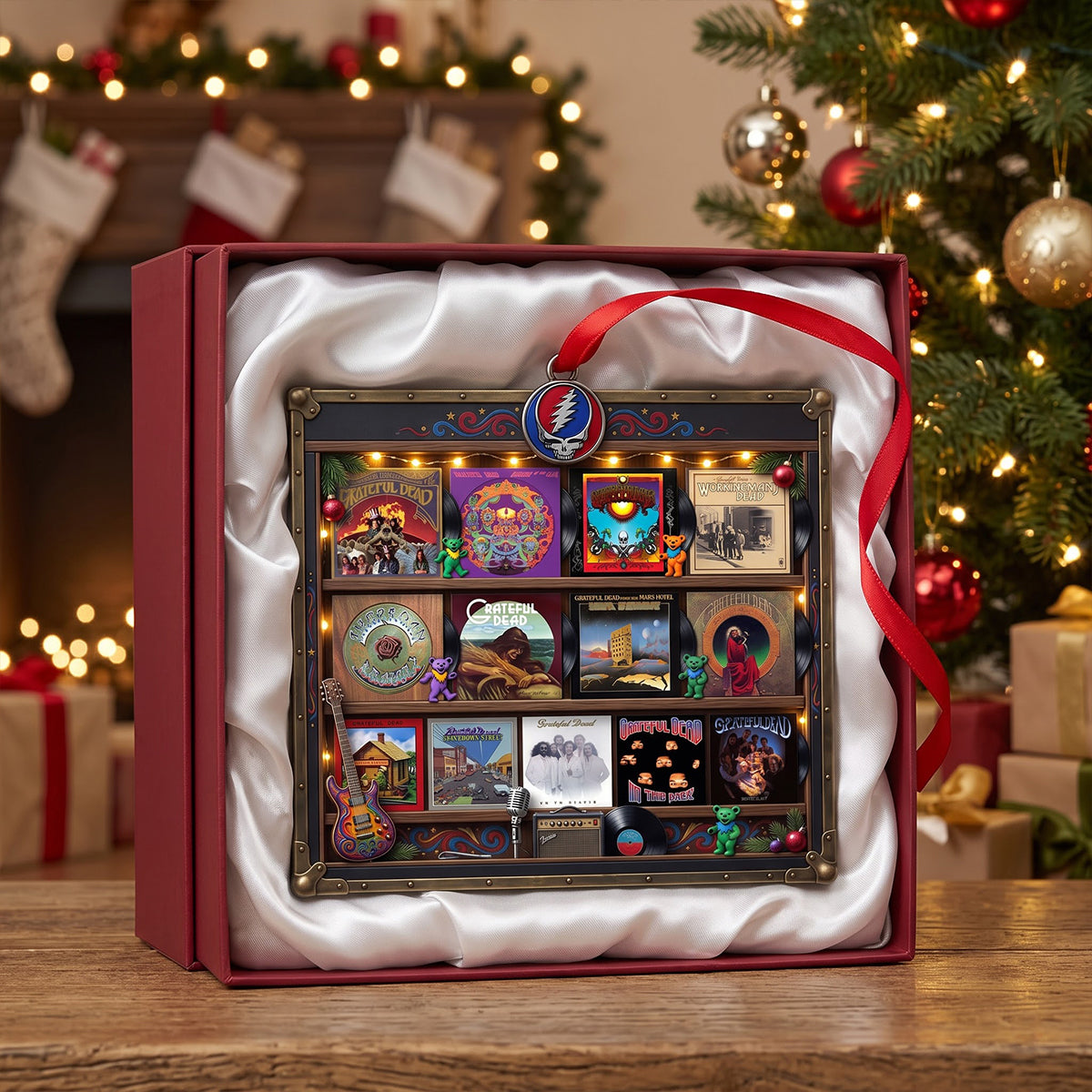 Personalized Rock Album Collection Ornament - Meaningful Gift for Music Lovers Ornament PopCulturePrints