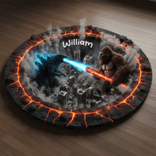 Load image into Gallery viewer, Unleash Epic Battles with Our Monster Battle Doormat - Personalized Gift for Movie Fans Doormat PopCulturePrints
