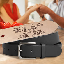 Load image into Gallery viewer, Personalized Leather Belt for Couples - Always By Your Side Belts PopCulturePrints

