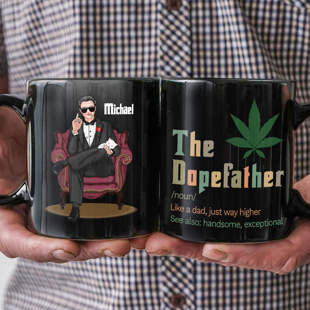 The Dope Father Personalized Coffee Mug - Custom Name Gift Coffee Mug PopCulturePrints