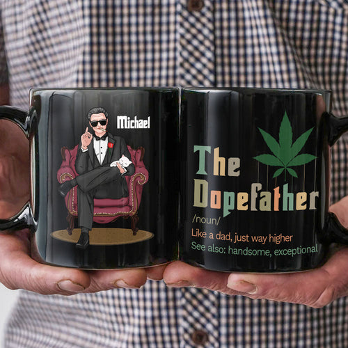 The Dope Father Personalized Coffee Mug - Custom Name Gift Coffee Mug PopCulturePrints