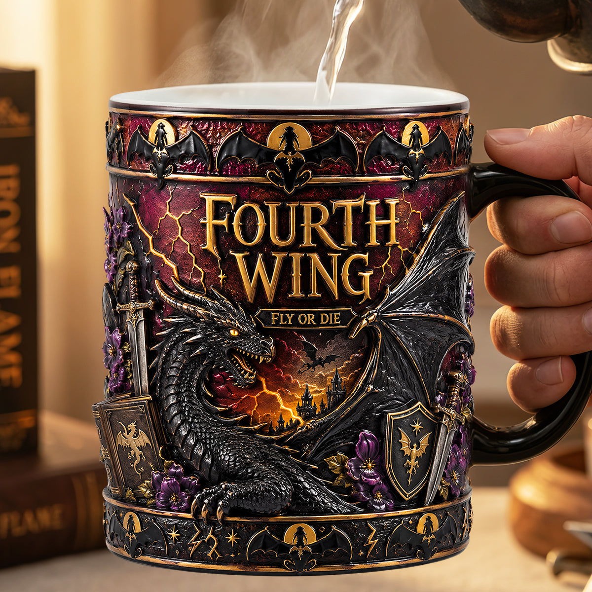 “Unleash Your Imagination” - Epic Fantasy Magic Coffee Mug - Personalized Gift for Book Lovers