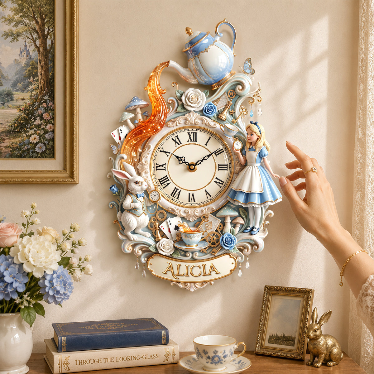 Magical Acrylic Hanging Wall Clock Personalized Gifts for Fantasy Lovers 03PGDH150726 Hanging Wall Clock PopCulturePrints