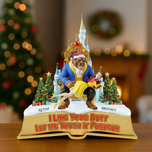 Load image into Gallery viewer, I Like Your Butt, Let Me Touch It Forever - Personalized Christmas Acrylic Plaque for Couples Shaped Plaques PopCulturePrints
