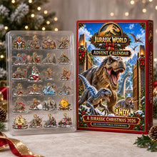 Load image into Gallery viewer, A Jurassic Christmas 2026 - Personalized Roaring Creatures Advent Calendar Blind Box
