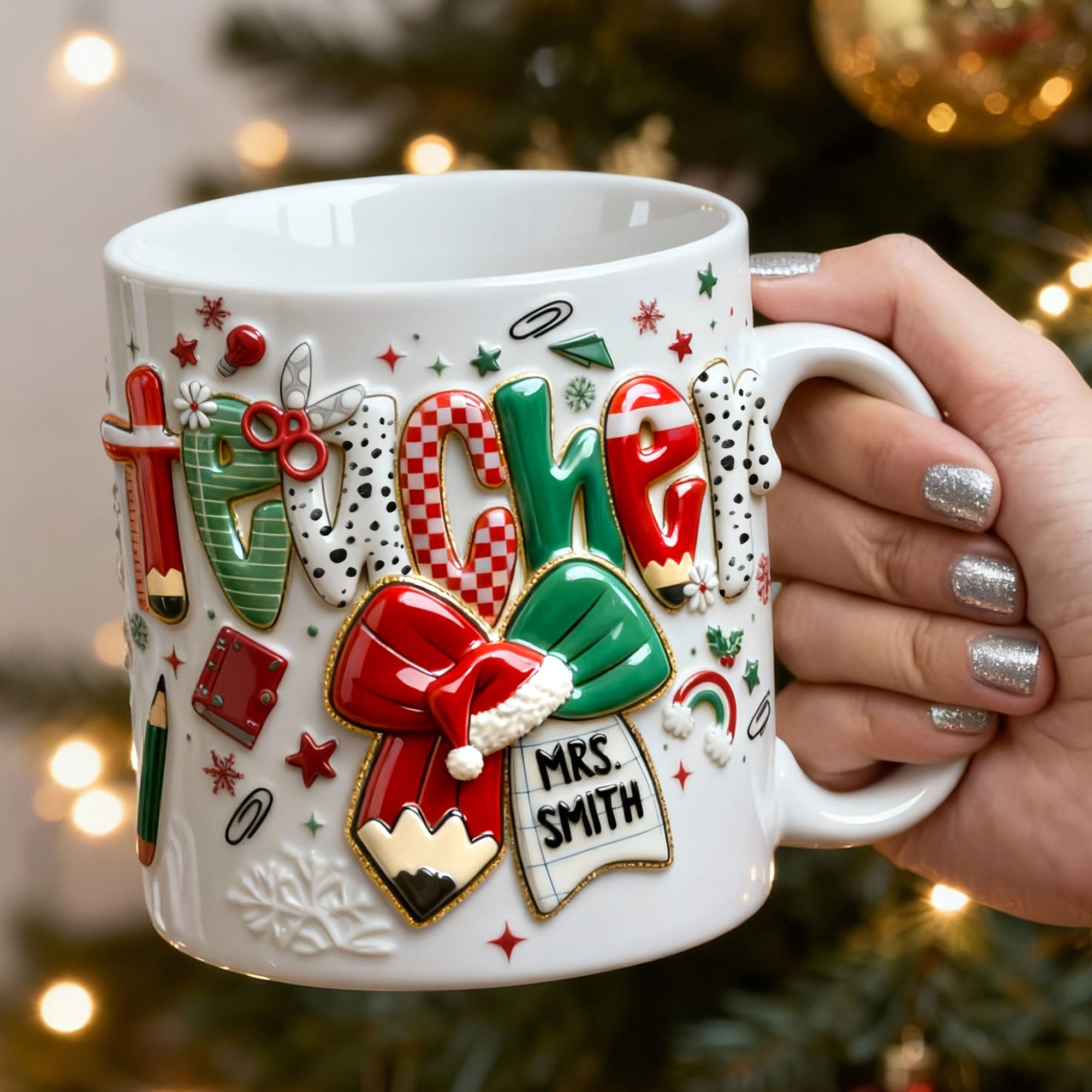 Merry Conquette Teacher Mug - Personalized Gift for Educators Coffee Mug PopCulturePrints