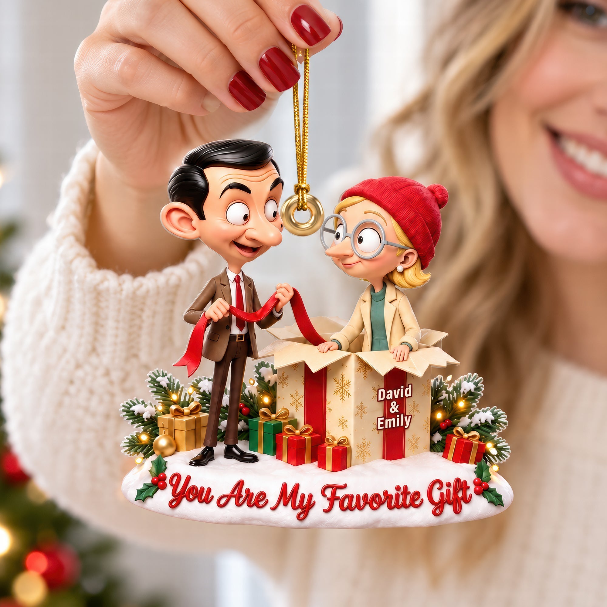 You’re My Favorite Gift Ornament - Personalized Christmas Gift for Couples