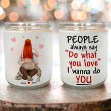 Load image into Gallery viewer, Personalized Couple Scented Candle - Heartfelt Love Scented Candle PopCulturePrints

