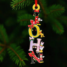 Load image into Gallery viewer, “Spread Joy This Christmas with Our Adorable Alphabet Ornament” - Personalized Christmas Gift for Kids, Family &amp; Friends Ornament PopCulturePrints
