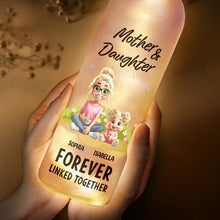 Load image into Gallery viewer, Forever Linked Together - Personalized Bottle Light for Moms and Daughters Bottle Light PopCulturePrints
