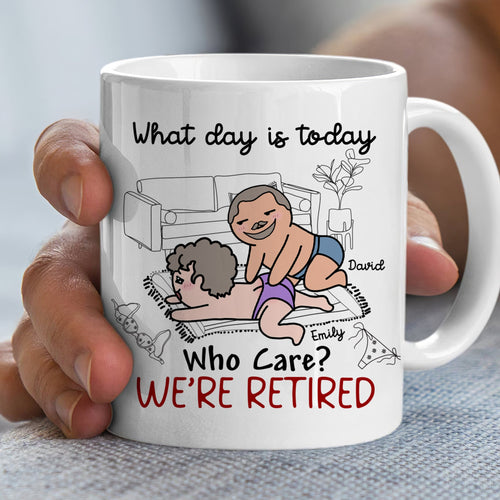 Personalized Retired Couples Coffee Mug Coffee Mug PopCulturePrints