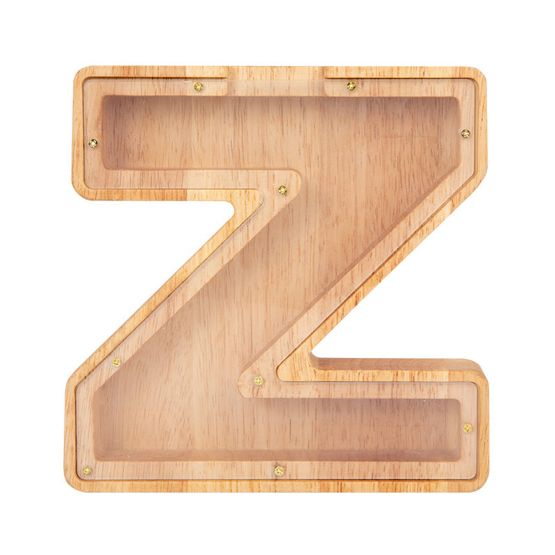 Personalized Wooden Letter Piggy Bank for Kids - Unique Gift Idea Wood Sign PopCulturePrints