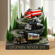 Load image into Gallery viewer, Legends Never Die – Classic Truck Movie Acrylic Plaque – Personalized Gifts for Truckers Shaped Plaques PopCulturePrints
