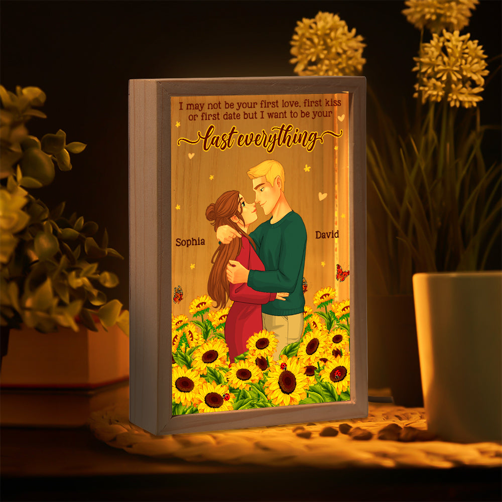 Last Everything Personalized Light Box | Romantic Couple Gift PopCulturePrints
