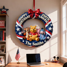 Load image into Gallery viewer, Celebrate the USA's 250th Anniversary with Adorable Characters - Personalized Wood Sign Gift Wood Sign PopCulturePrints
