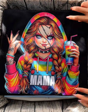 Load image into Gallery viewer, “Spooky Vibes for the Coolest Mom” - Haunted Mama Graphic Shirt Bundle - Personalized Gift for Moms and Grandmas Shirts PopCulturePrints
