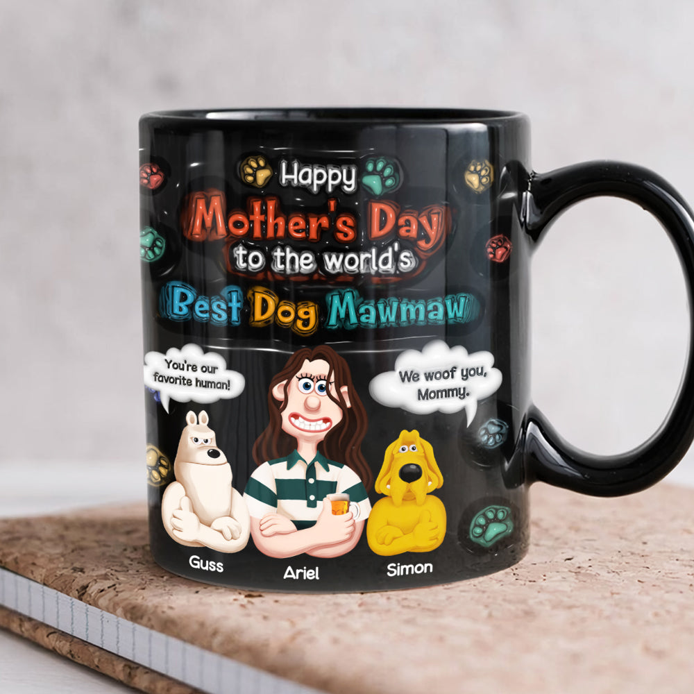 Happy Mother's Day to the World's Best Dog Mawmaw - Personalized Dog Mom Coffee Mug Coffee Mug PopCulturePrints