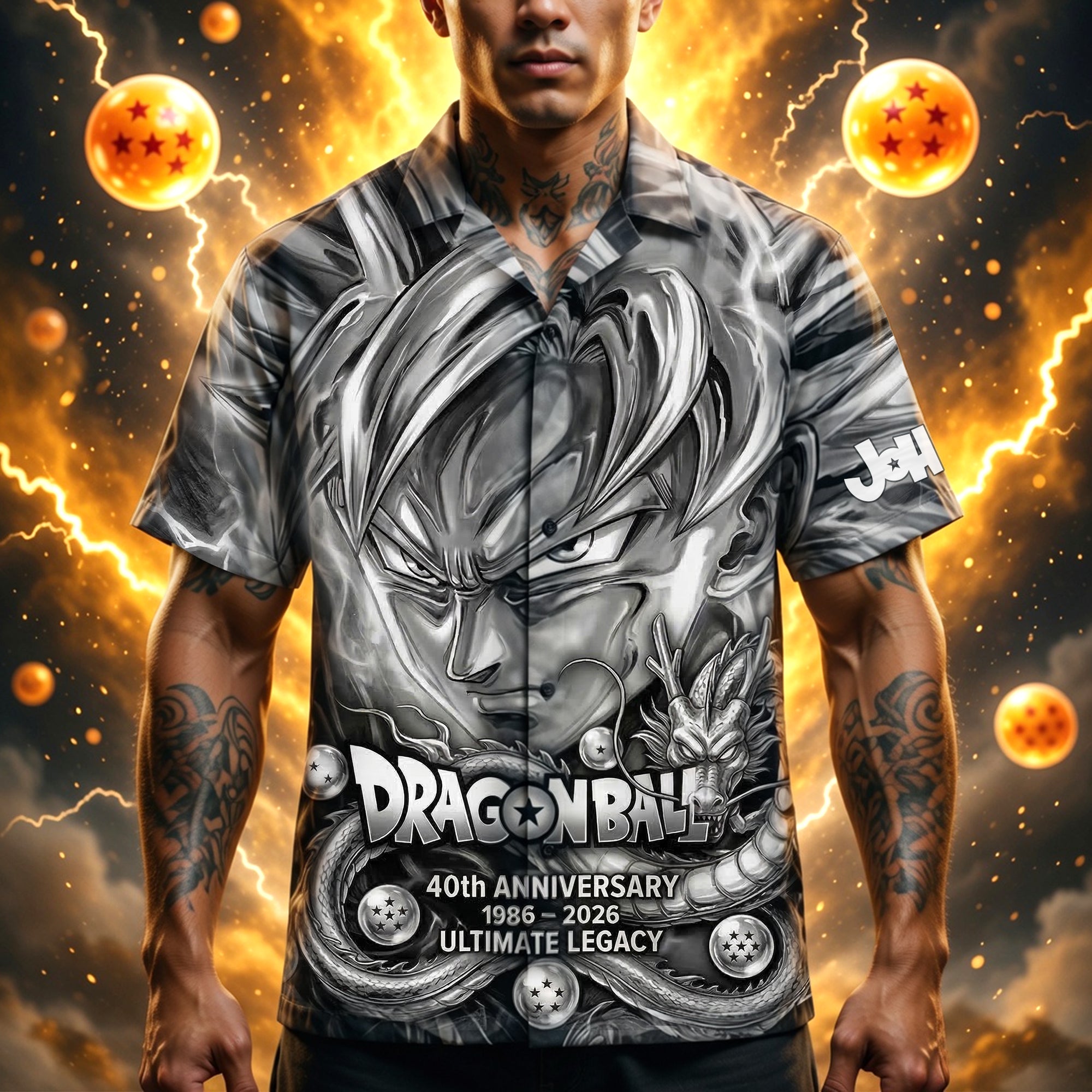 Dragon Ball 40th Anniversary Hawaiian Shirt - Personalized Gift for Fans of Anime and Public Culture Hawaiian Shirts PopCulturePrints