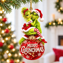 Load image into Gallery viewer, Merry Grinchmas - Naughty Couple Christmas Ornament Ornament PopCulturePrints
