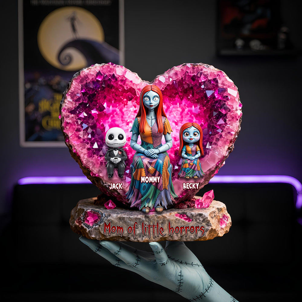 “Mom Of Little Horrors” - Personalized Acrylic Plaque - Unique Mother's Day Gift for Mom and Grandma Shaped Plaques PopCulturePrints