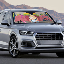 Load image into Gallery viewer, Personalized Couple Windshield Sunshade - Custom Love Design Doormat PopCulturePrints
