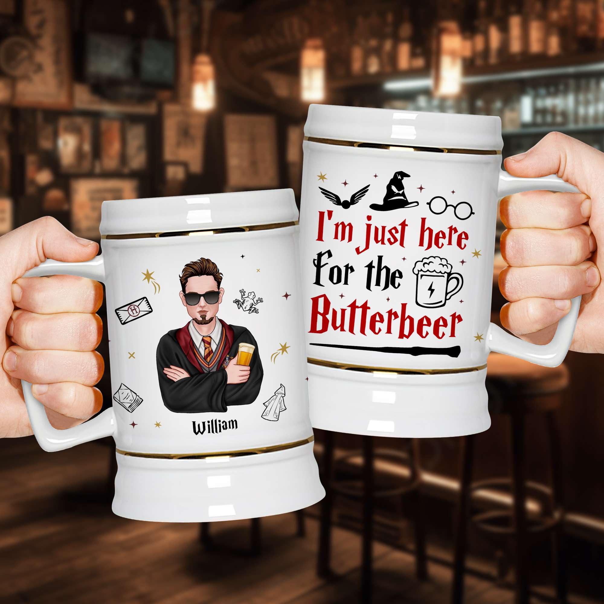 Personalized Harry Potter Butterbeer Mug