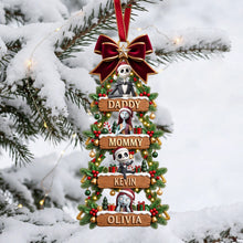 Load image into Gallery viewer, Spooky Family Christmas Ornament - Personalized Gifts For Family 02PATA230926 Ornament PopCulturePrints

