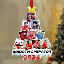 Load image into Gallery viewer, Custom Photo Racing Fan Christmas Ornament - Smooth Operator 2024
