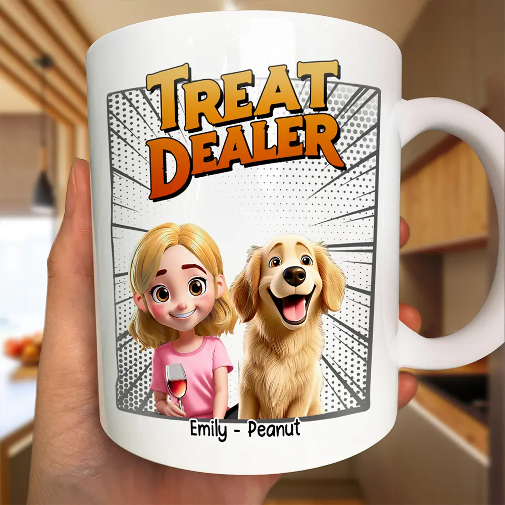 Treat Dealer Mug - Personalized Gift for Dog Lovers Mug PopCulturePrints