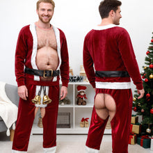 Load image into Gallery viewer, “Be the Life of the Party” - Funny Santa Set Sweatshirt &amp; Sweatpants - Personalized Gifts for Christmas AOP Products PopCulturePrints
