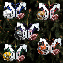 Load image into Gallery viewer, Custom Football Lover Christmas Ornament Ornament PopCulturePrints
