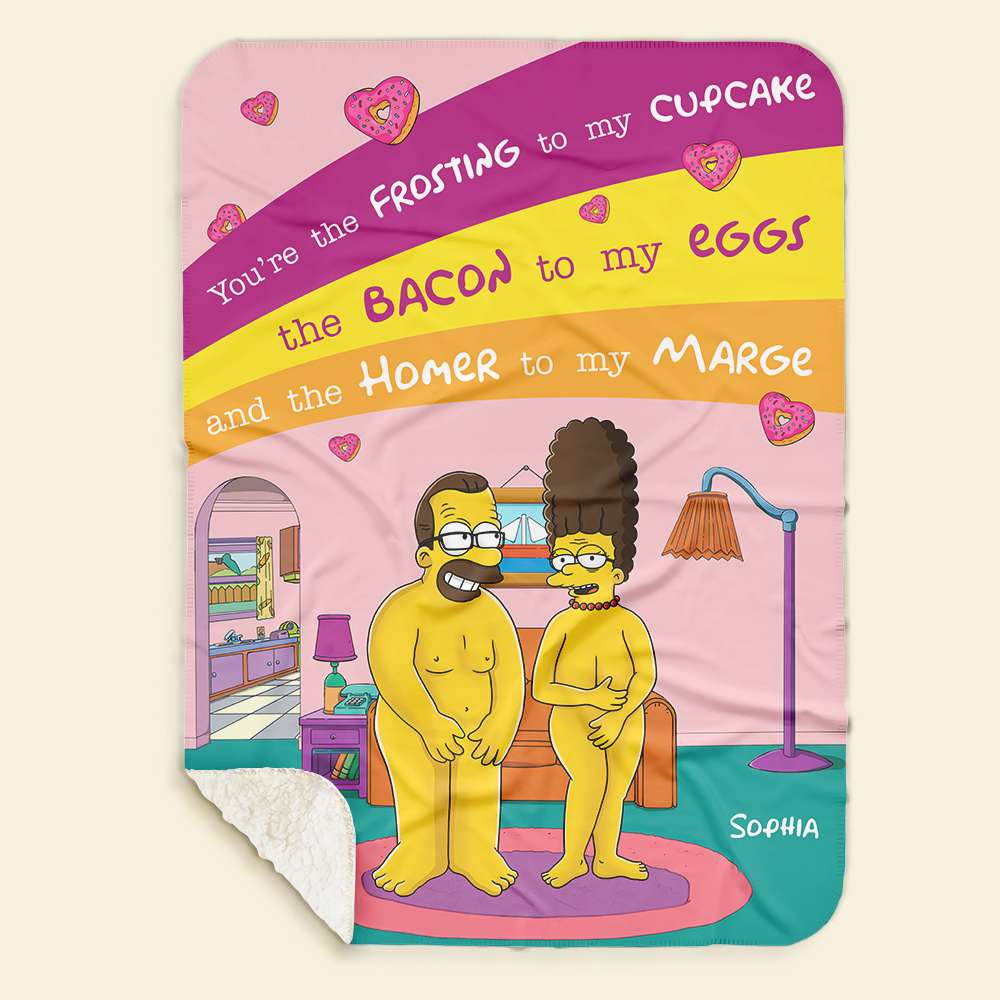 Personalized Couple Blanket - Playful & Cozy | Valentine's Day Gifts Blanket PopCulturePrints