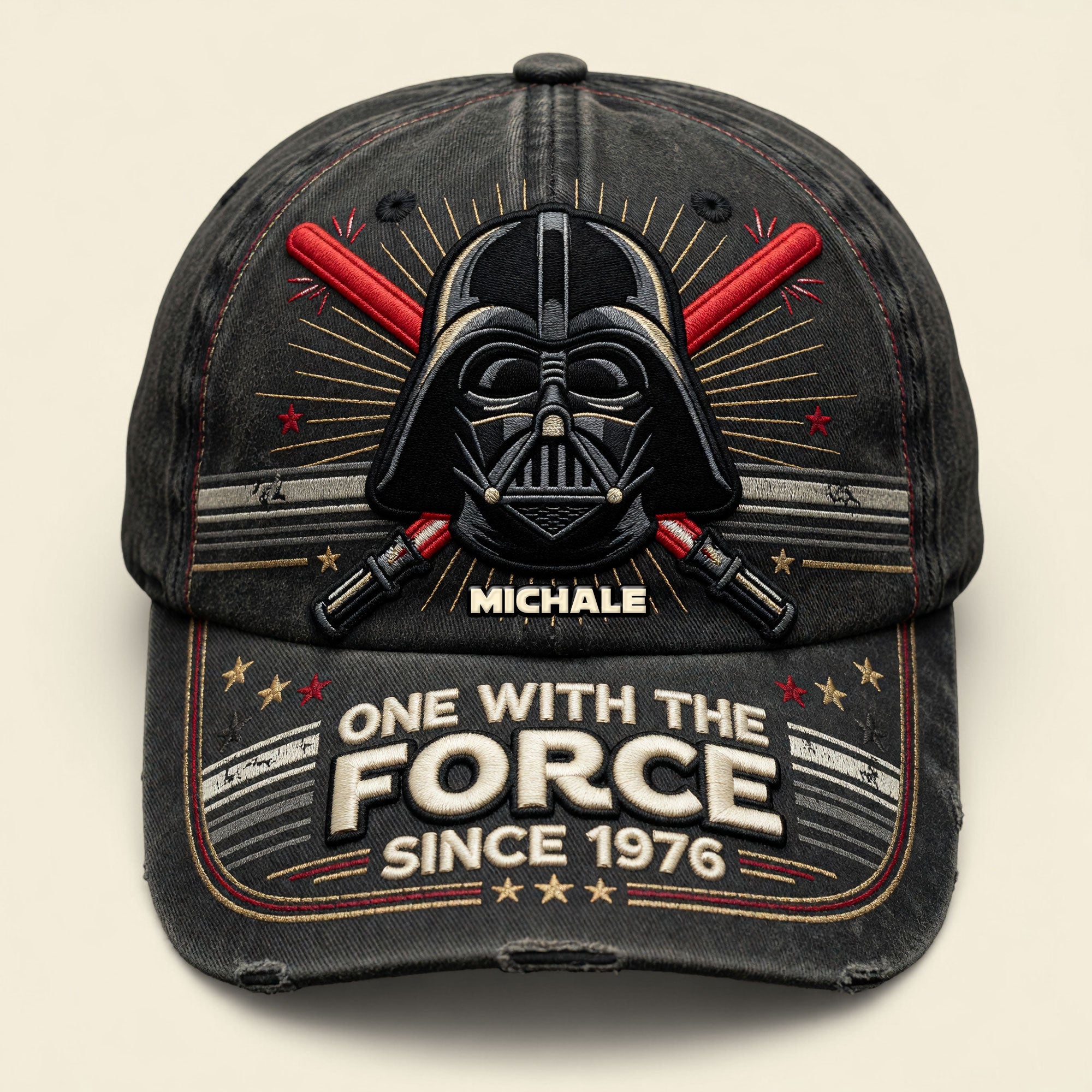 One with the Force - Vintage Space Adventure Classic Cap - Personalized Gift