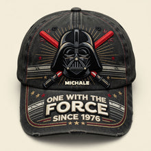 Load image into Gallery viewer, One with the Force - Vintage Space Adventure Classic Cap - Personalized Gift
