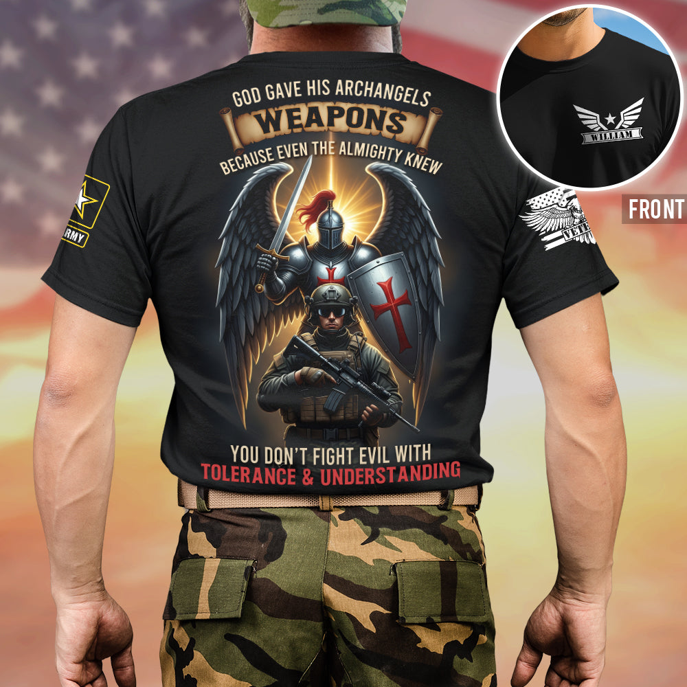 Faithful Warrior 3D Shirt - Personalized Gifts for Veterans AOP Products PopCulturePrints