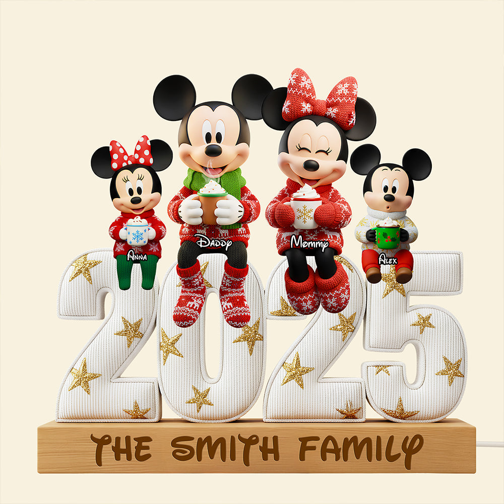 “Celebrate Family Love” - Personalized Sweet Family Christmas Light Box Gift Light Box PopCulturePrints