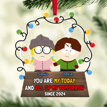 Load image into Gallery viewer, Personalized Couple Christmas Ornament - Custom Cartoon Characters
